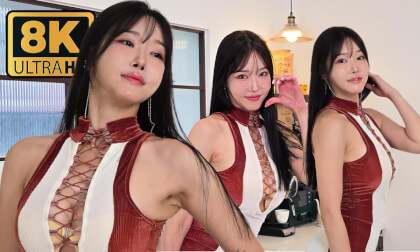 韩国VR视频资源 美女Urian居家红白超短裙-43VR视频资源网