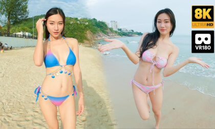 极致曼妙身姿 模特楚楚💦海滩 VR视频-43VR视频资源网