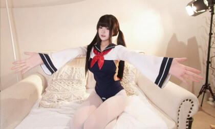 VR视频天花板 软妹系 双马尾学生服萌化人心-43VR视频资源网